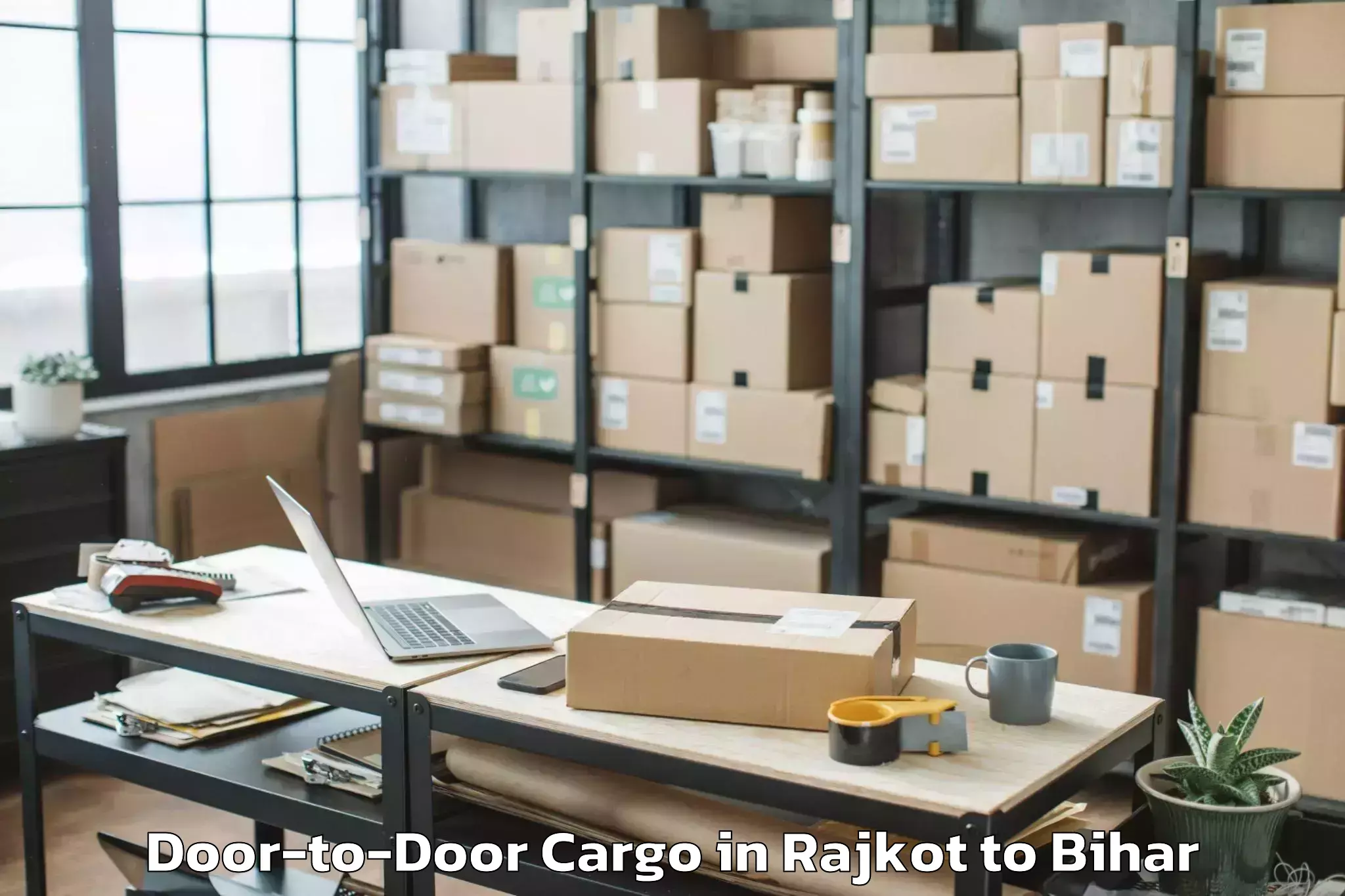 Book Rajkot to Jandaha Door To Door Cargo Online